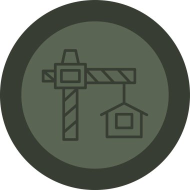 Bir çiftlik simgesinin vektör illüstrasyonu