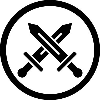 Bıçak simgesinin vektör illüstrasyonu