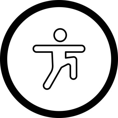 Bir insan simgesinin vektör illüstrasyonu