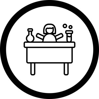 Modern bir simge tasarımının vektör illüstrasyonu