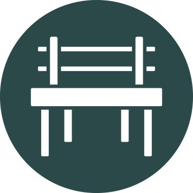 Bir spor salonu simgesinin vektör çizimi