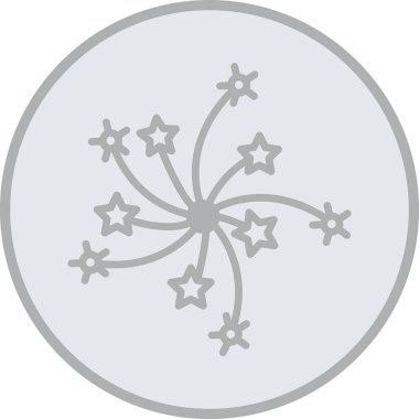 kar Tanesi simgesi vektör çizimi