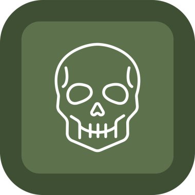 kafatası simgesi, modern vektör illüstrasyon tasarımı