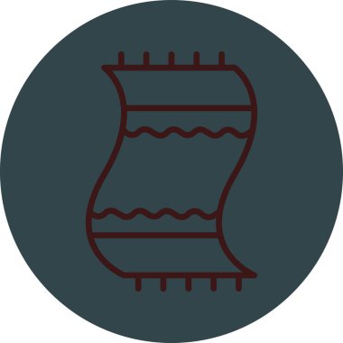 Bir ip simgesinin vektör illüstrasyonu