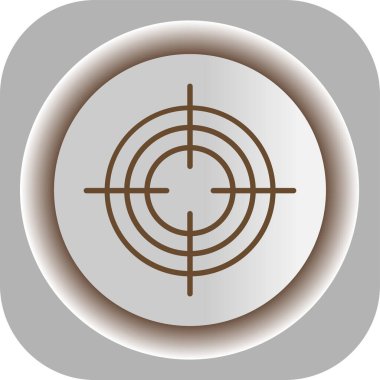 hedef simge, vektör illüstrasyonu