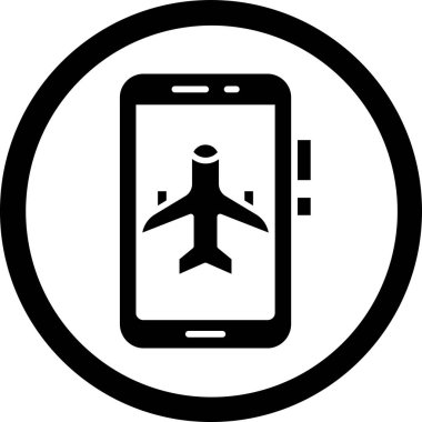 Cep telefonu. Web simgesi basit illüstrasyon