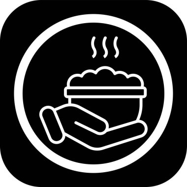 Gıda simgesinin vektör illüstrasyonu