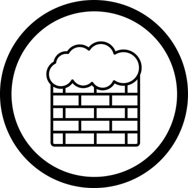 Tuğla simgesinin vektör illüstrasyonu