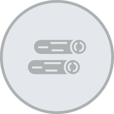 Çemberli bir dolgunun vektör simgesi