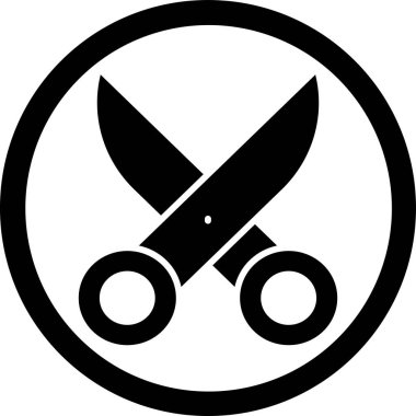 bıçak simgesi vektör illüstrasyonu