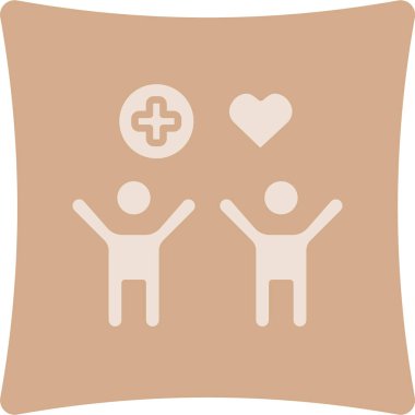 kalp ve yastık vektör çizimi