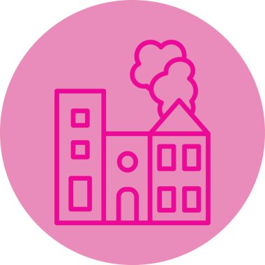 Modern binanın vektör illüstrasyonu