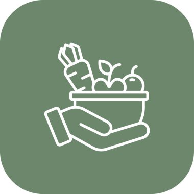 Gıda simgesinin vektör çizimi