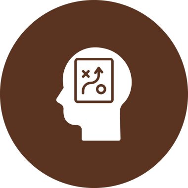 Kafası olan bir adamın vektör çizimi