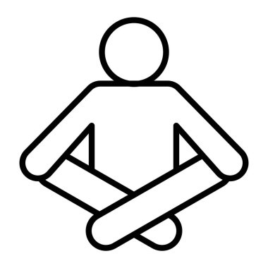 Çapraz şekil simgesi olan adam, özet biçimi