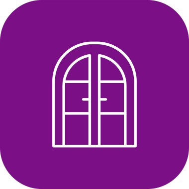 Benzersiz pencere vektör simgesi