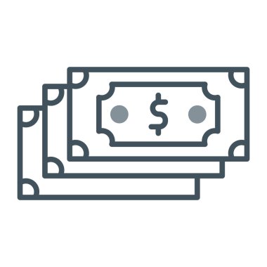 para nakit simgesi ana hatları biçiminde