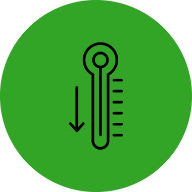 termometre simgesi vektör illüstrasyonu