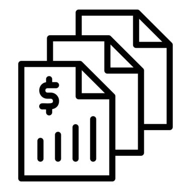 belge dosya simgesi vektör taslağı çizimi. belge klasörü işareti. belge sembolü