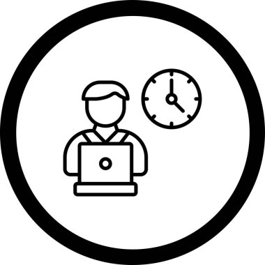 Dizüstü bilgisayar simgesi vektör çizimi