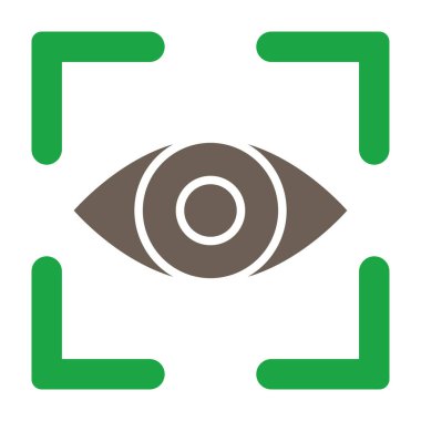 Göz simgesi vektör illüstrasyonu