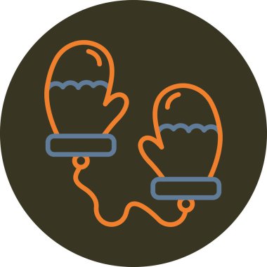 Eldiven. Web simgesi basit illüstrasyon