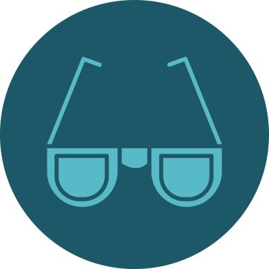 Moda tasarım tarzında gözlük simgesi