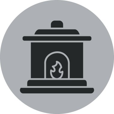 Ateş simgesinin vektör illüstrasyonu