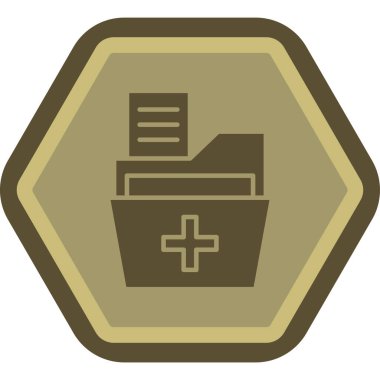 Tıbbi bir simgenin vektör illüstrasyonu