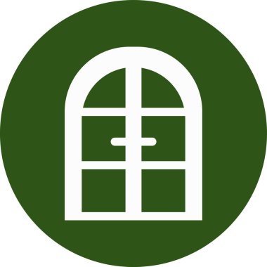 Kapı web simgesi, vektör çizim