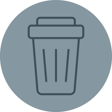 Bin simge vektör illüstrasyonu