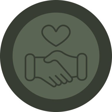 El sıkışma simgesi vektör illüstrasyonu