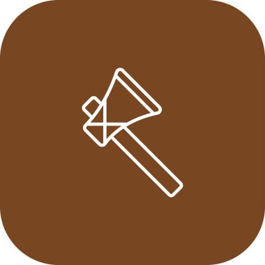 Balta simgesinin vektör illüstrasyonu