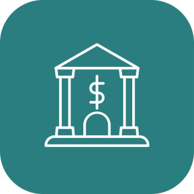 Kolayca düzenleyebilen veya düzenleyebilen Banka Vektörü simgesi