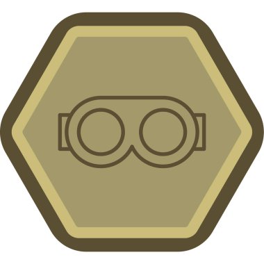 dürbün simgesi vektör illüstrasyonu