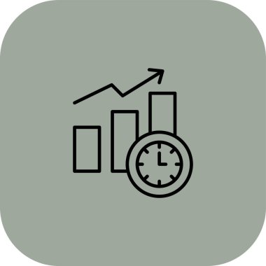 vektör zaman simgesi çizimi