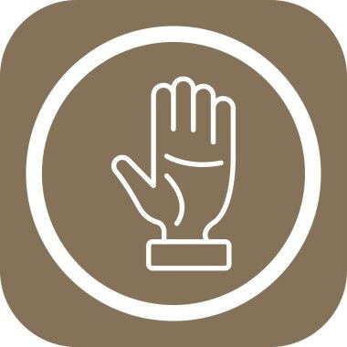 El simgesinin vektör illüstrasyonu