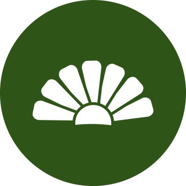 kabuk ağ simgesi basit illüstrasyon