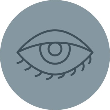 Göz. Web simgesi basit illüstrasyon