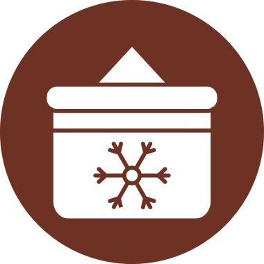 Bir kar tanesi simgesinin vektör çizimi