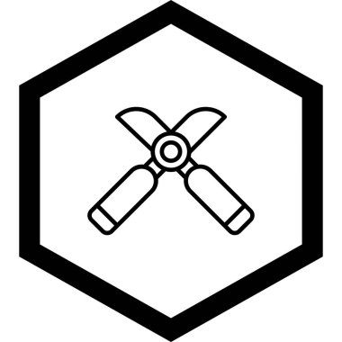 Modern b 'nin vektör çizimi tornavida simgesinden yoksun