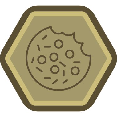 yiyecek ikonu vektör illüstrasyonu