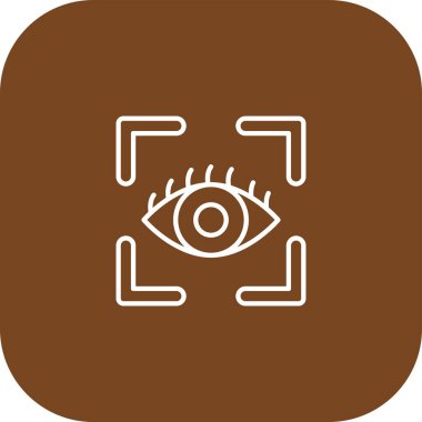 Göz simgesi soyut arkaplan grubunda izole edildi