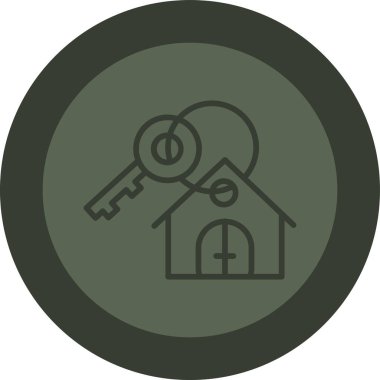 Emlak simgesi, vektör illüstrasyonu