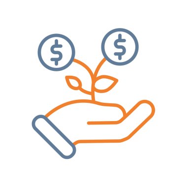 Beyaz arka plan üzerinde dolar işareti izole doları simge vektör