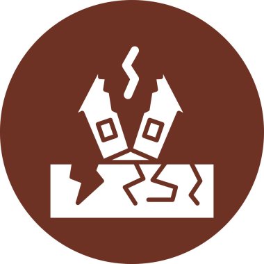 Bir fabrika simgesinin vektör illüstrasyonu