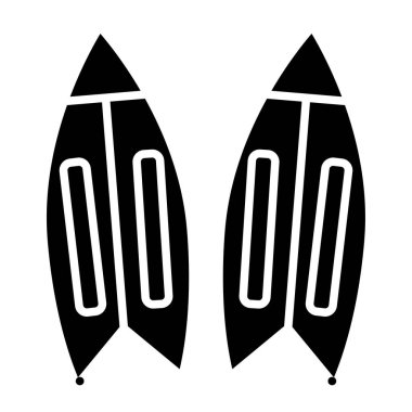 Sörf tahtası simgesi, basit tarzı