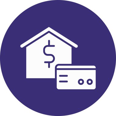 Ev. Web simgesi basit illüstrasyon