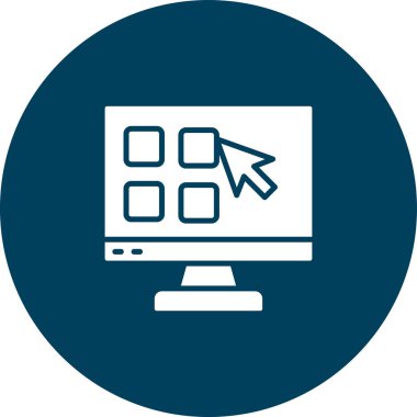 seo modern simgesinin vektör illüstrasyonu