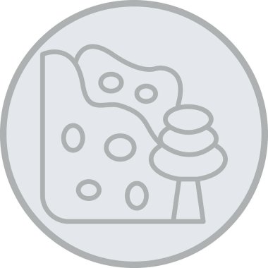 Peynir vektörü ince çizgi simgesi, yemek, peynir